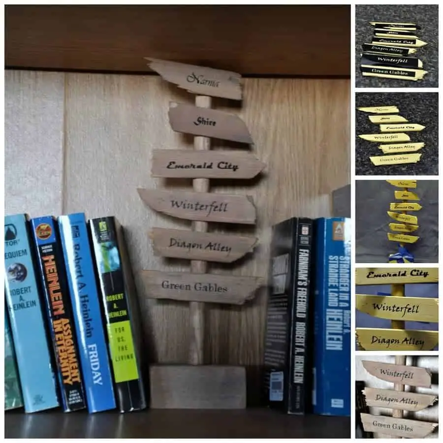 Direction Signs Bookends