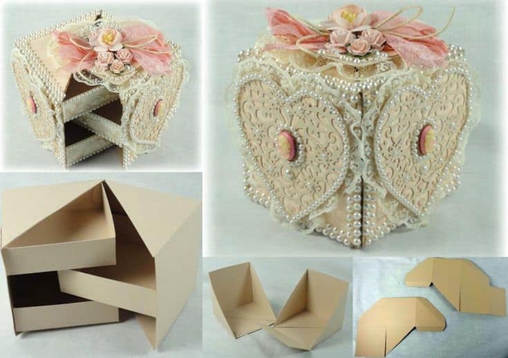 DIY All In One Cardboard Gift Box