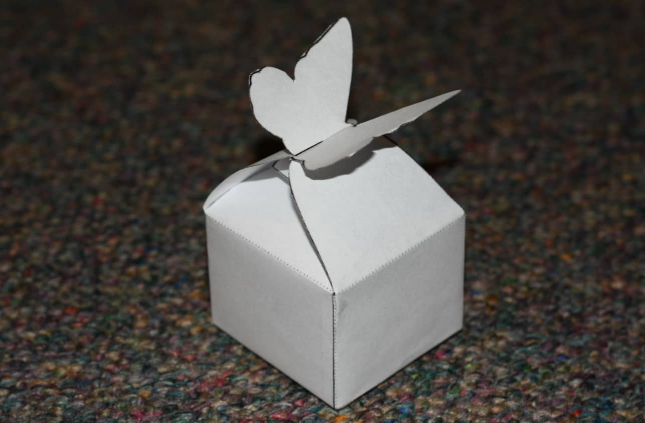 DIY Butterfly Origami Gift Box