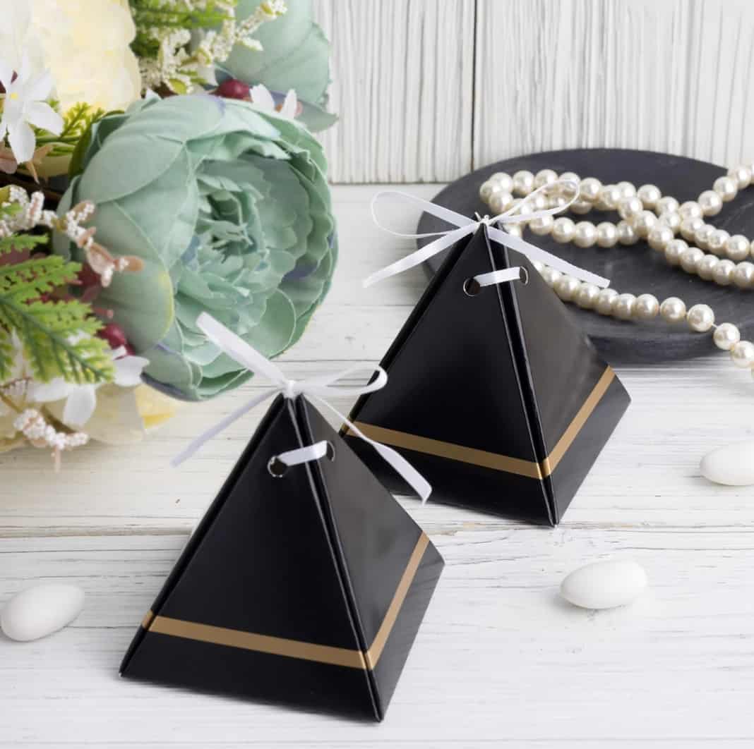 DIY Paper Pyramid Gift Boxes