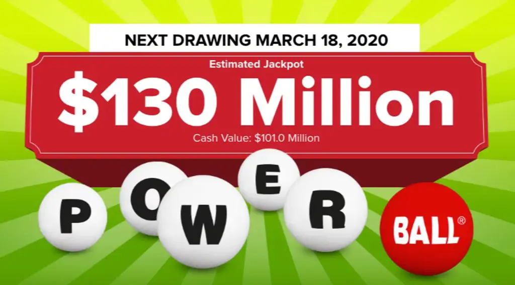 What was the Powerball for the 18th of March?