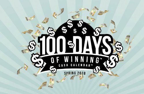 What is the 100 days of winning cash calendar?