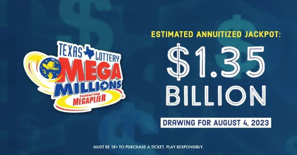 On what day is the Texas Mega Million drawing?