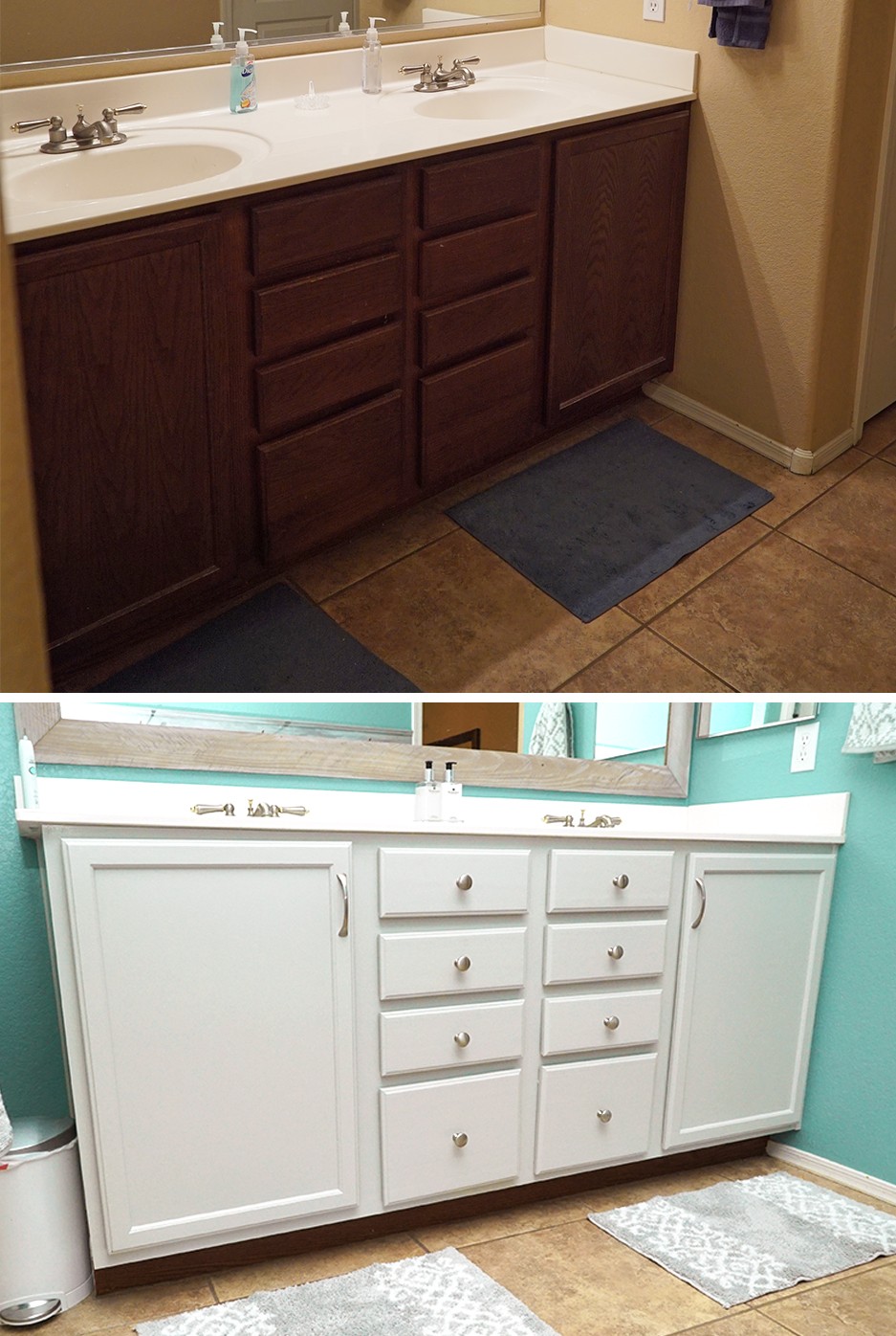 DIY Painted Cabinets
