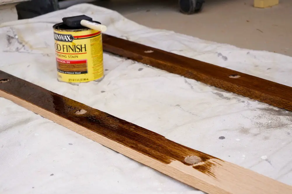 Step 4: Stain the wood!