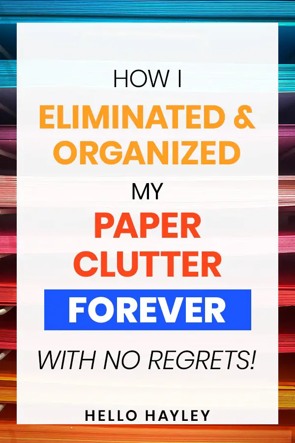 Save these paper decluttering tips for later!