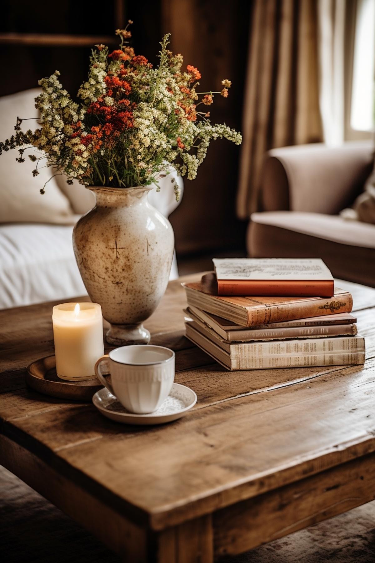 Flowers and Books