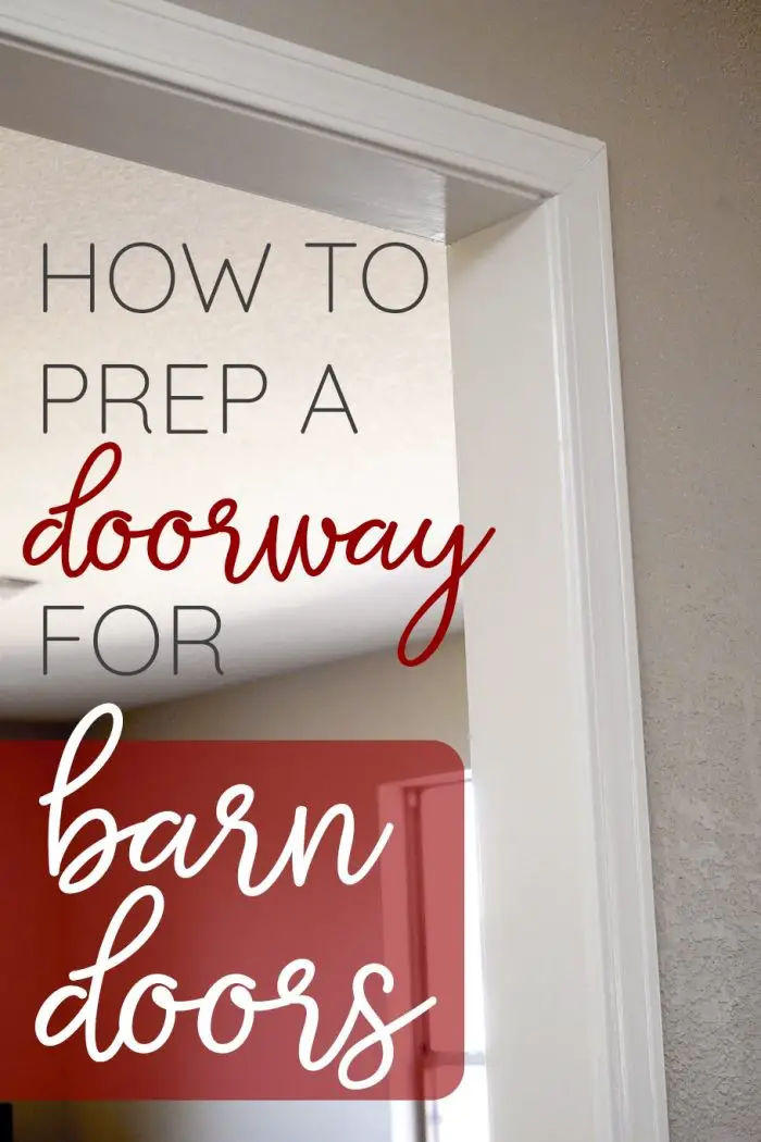 Pin How to Frame a Doorway for Barn Doors!