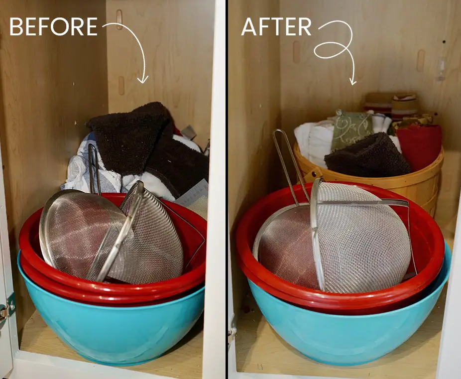 How to Organize Kitchen Towels