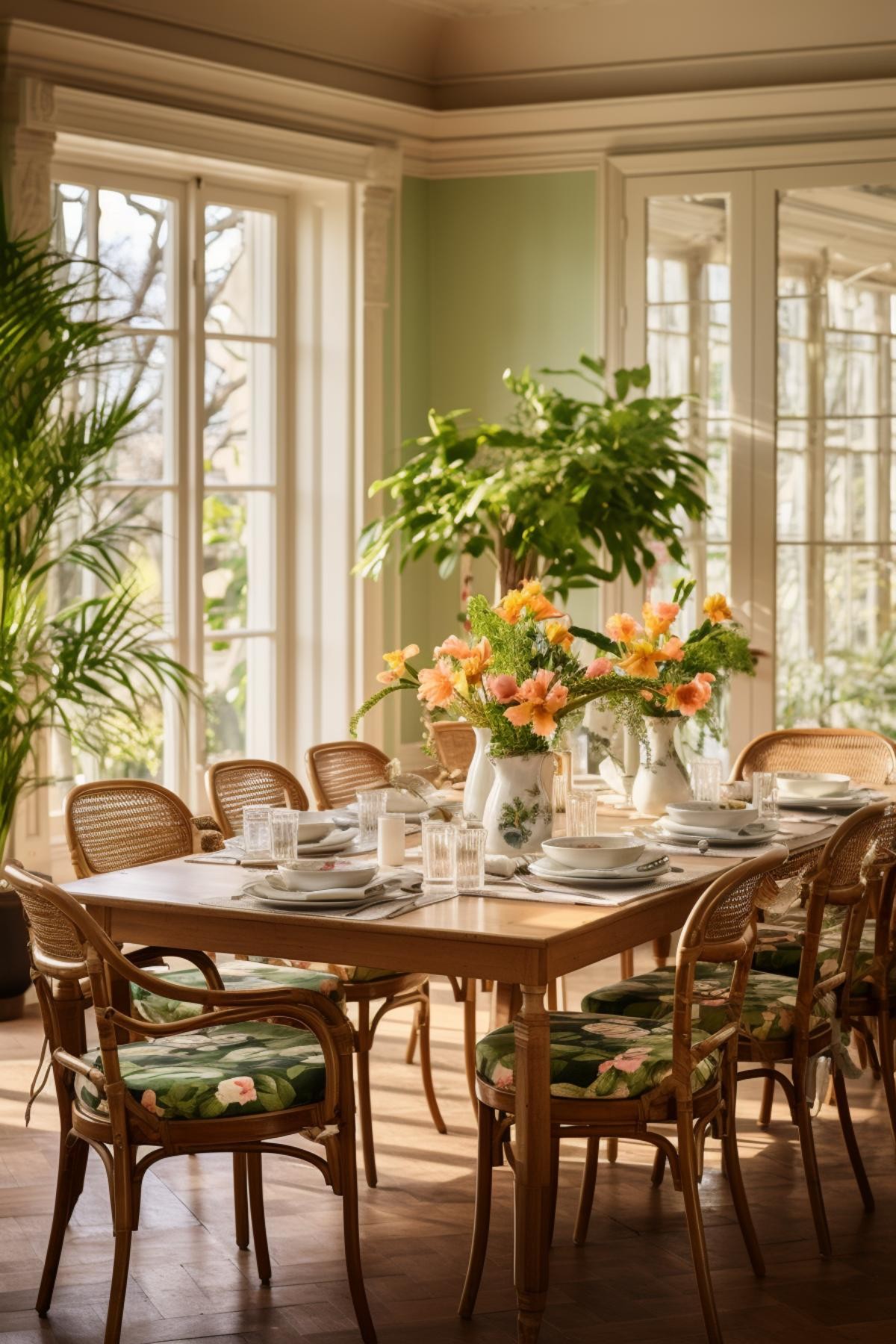 Tropical Spring Dining Room