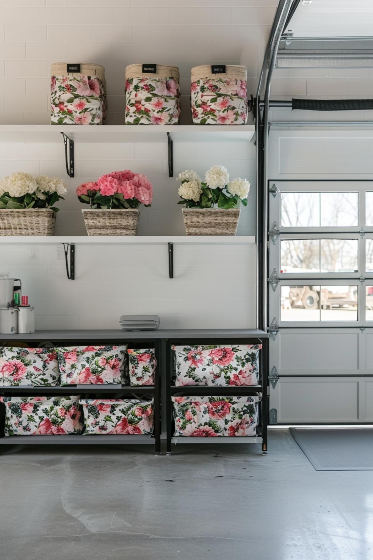 Floral Flair and Black Shelf Beauty