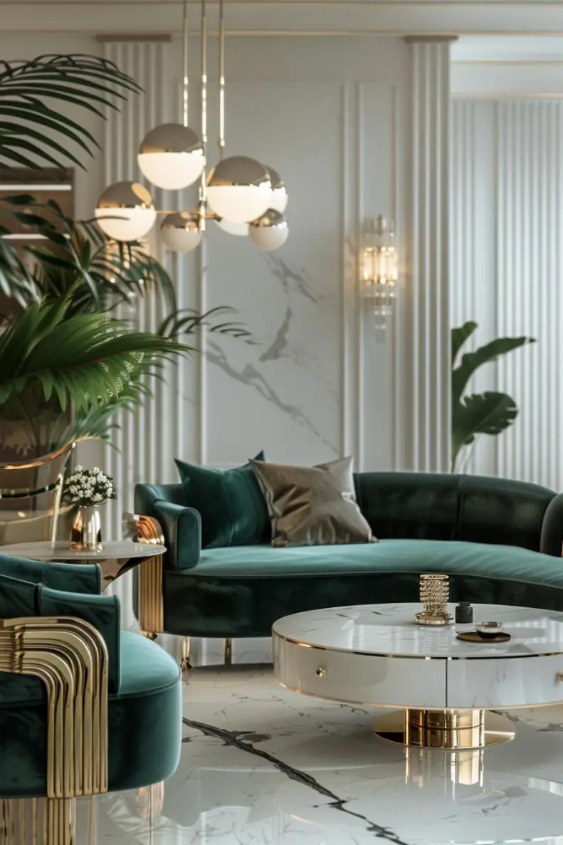 Contemporary Art Deco With Geometric Patterns and Luxe Materials