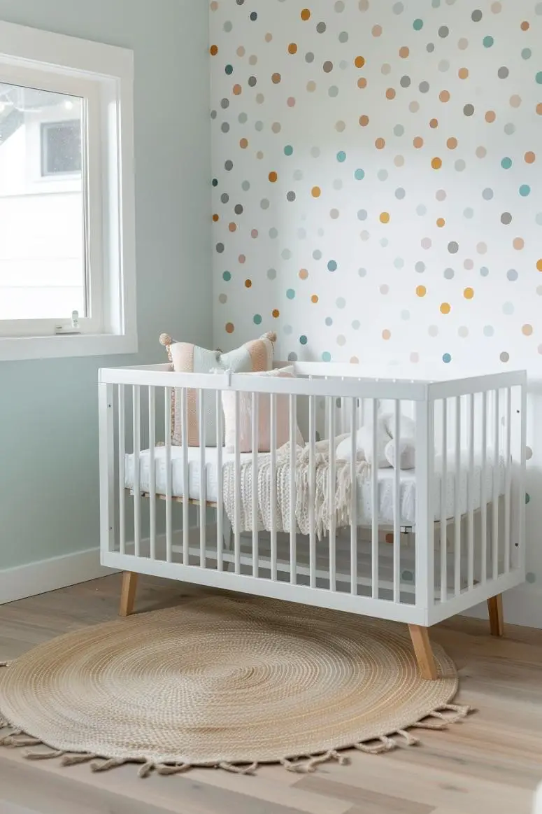 Polka Dots and Pastels in a Nursery
