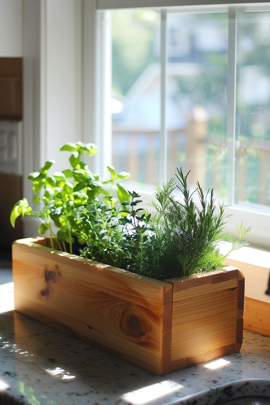 Kitchen Countertop Herb Box
