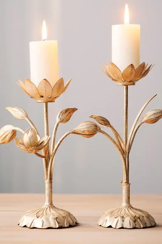 Floral Candle Holders