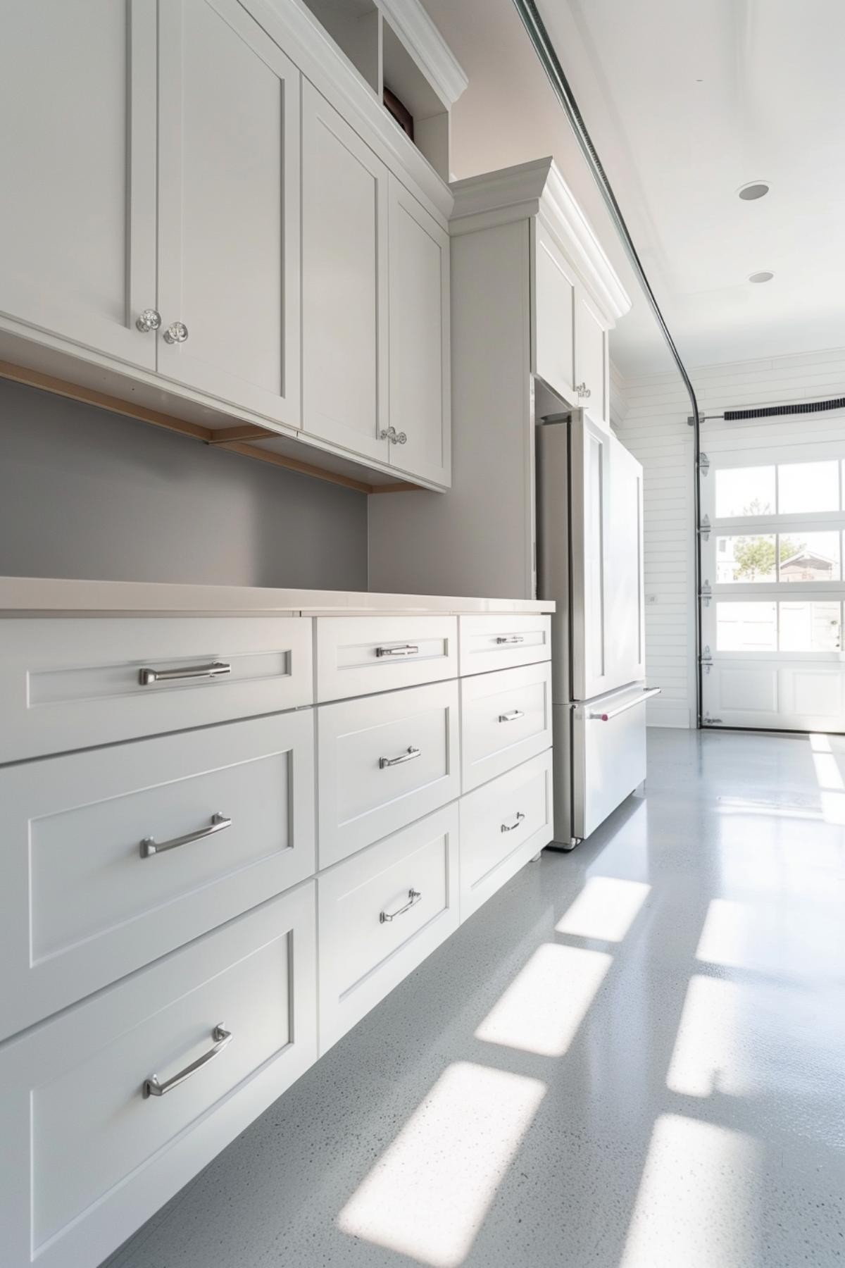 White Drawers and Cabinets