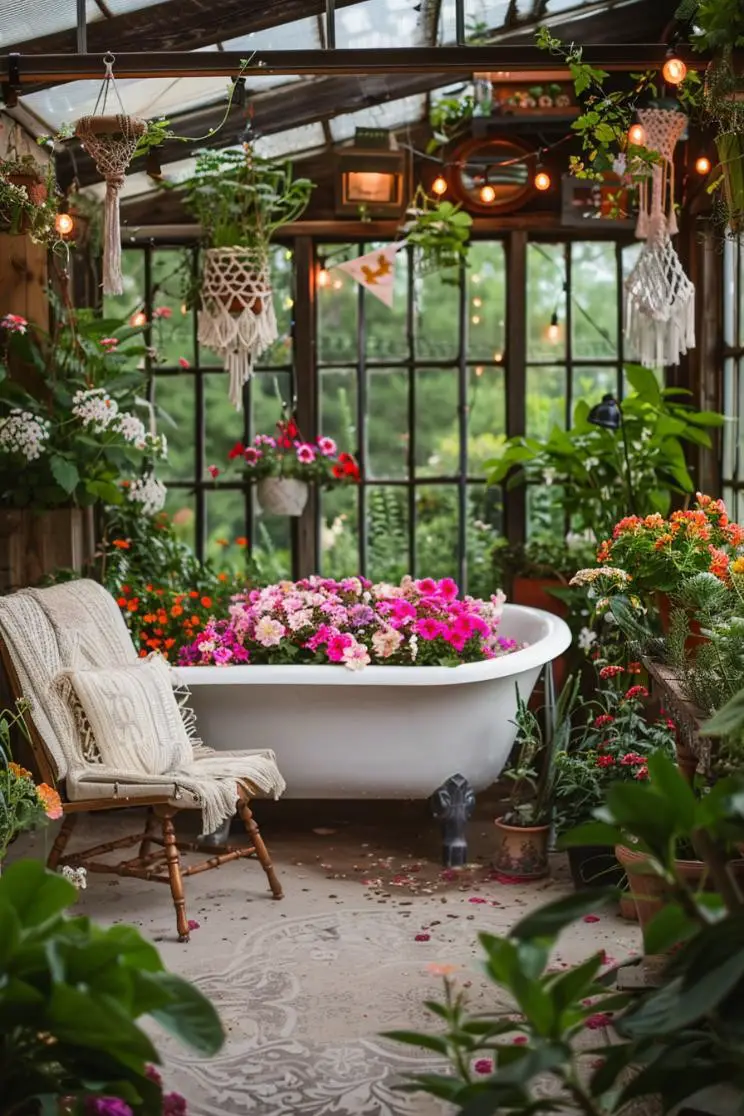 Vintage Bathtub Planter