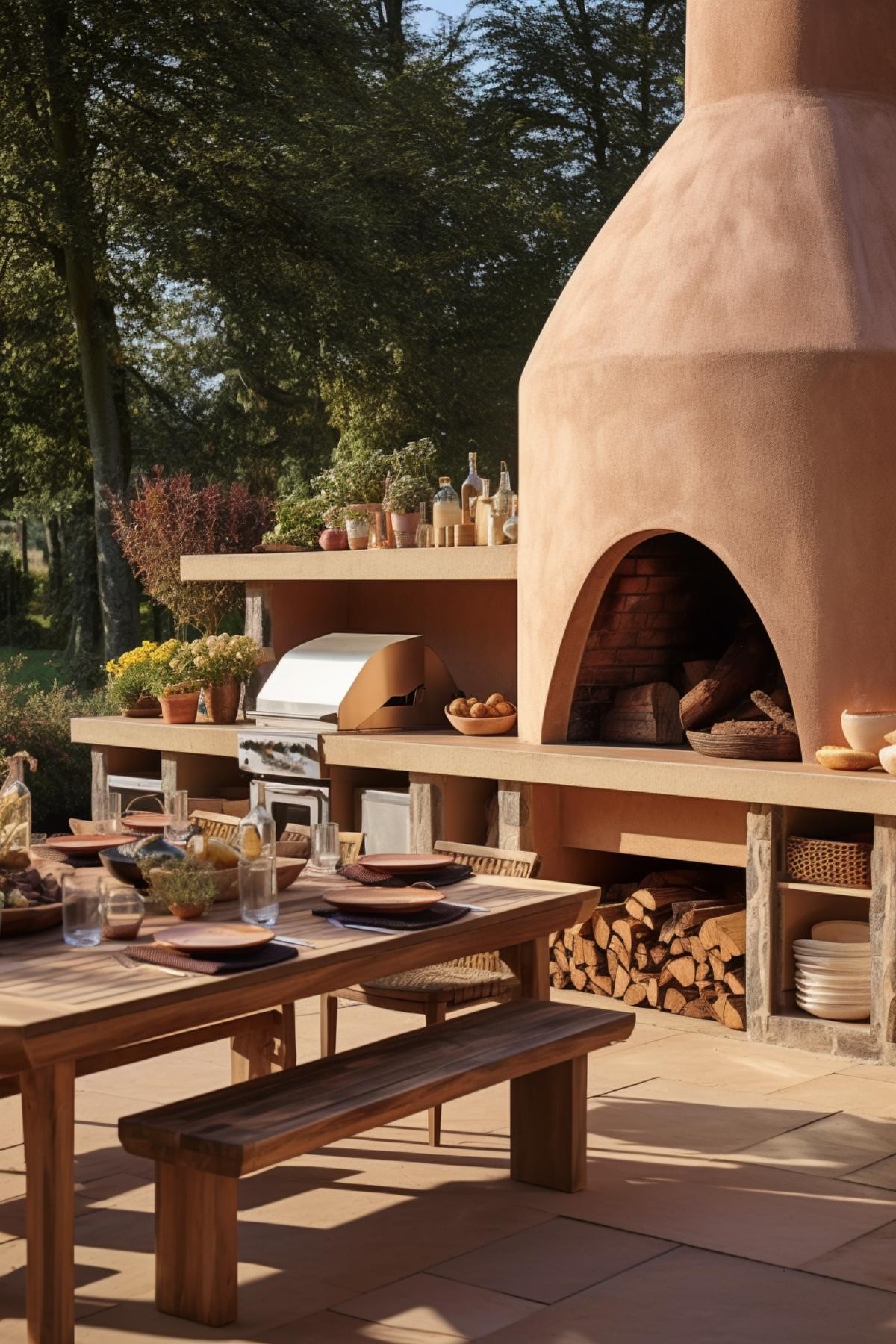 Modern Clay Pizza Oven