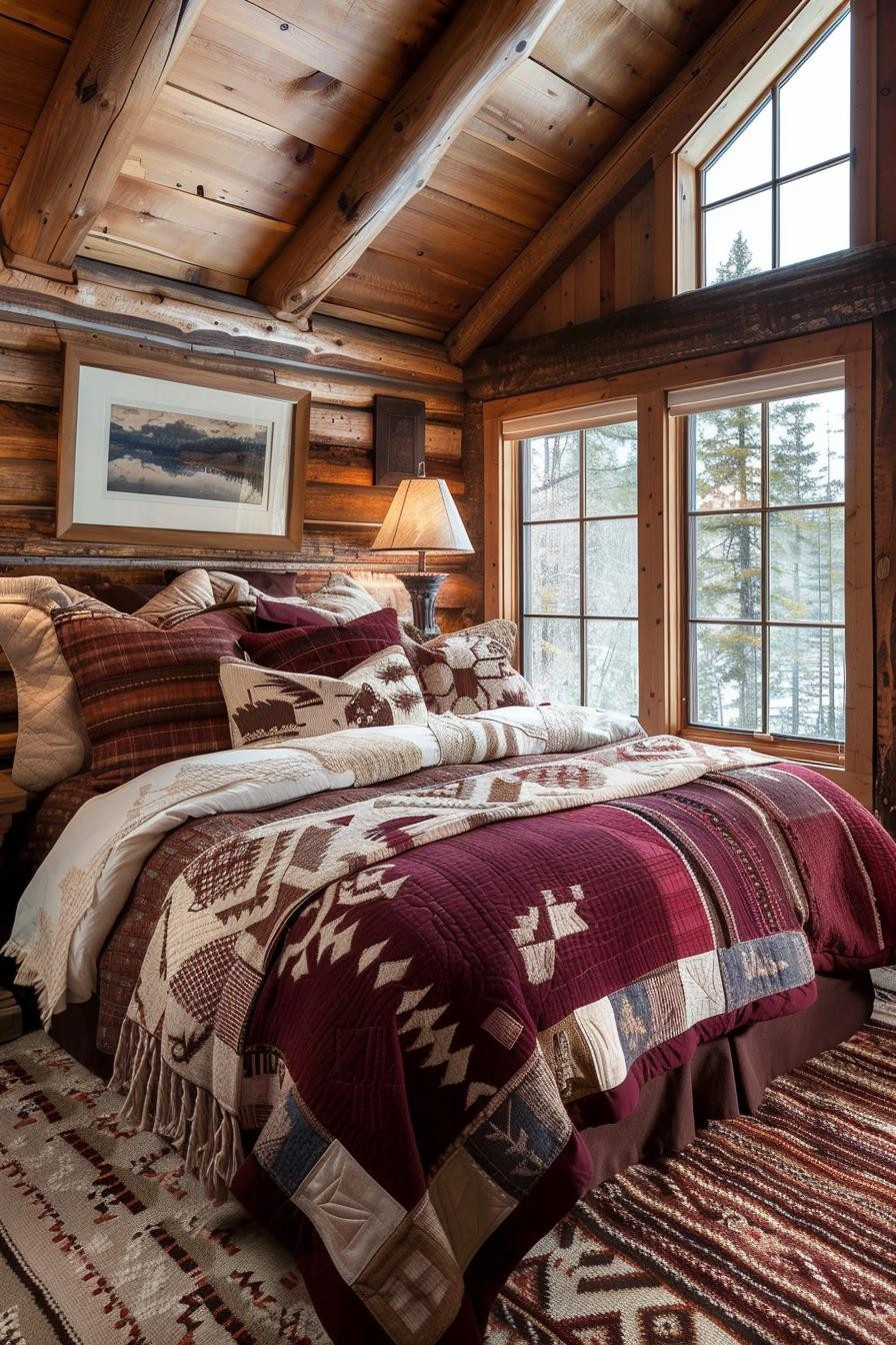 Log Cabin-Style Bedding