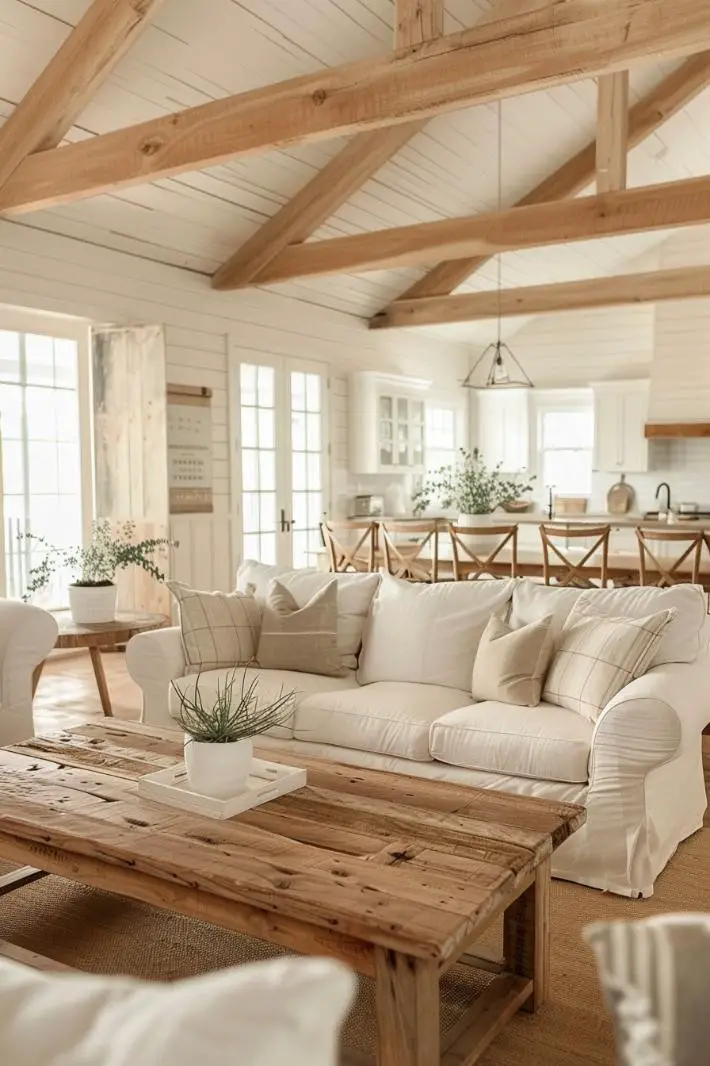 Modern Farmhouse Chic With Reclaimed Wood and Neutral Palette