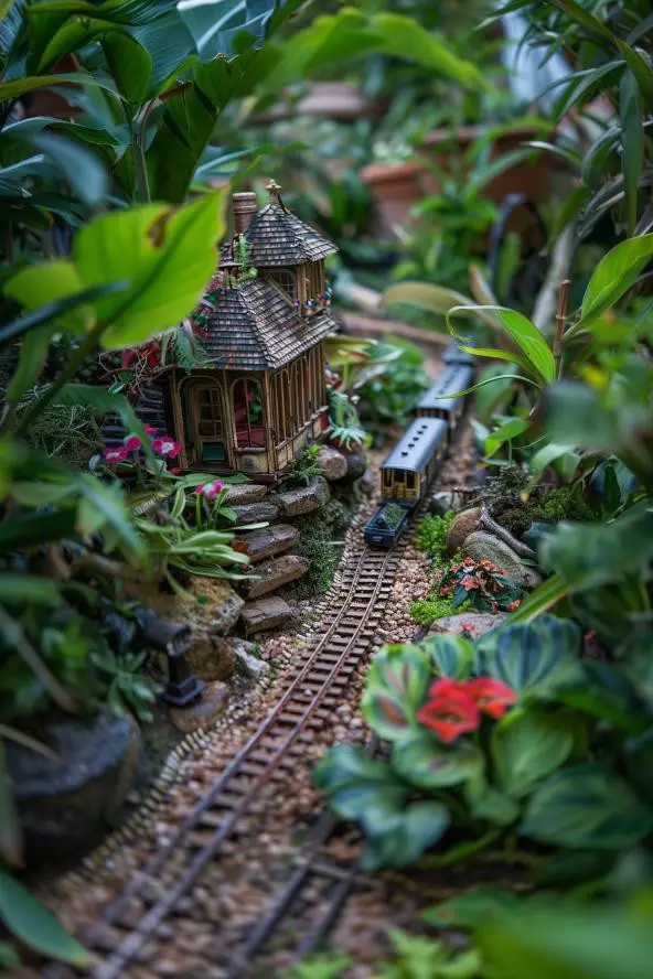 Fairy Garden Train Station