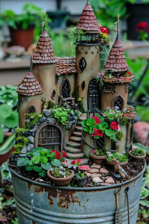 Grand Castle Fairy Garden