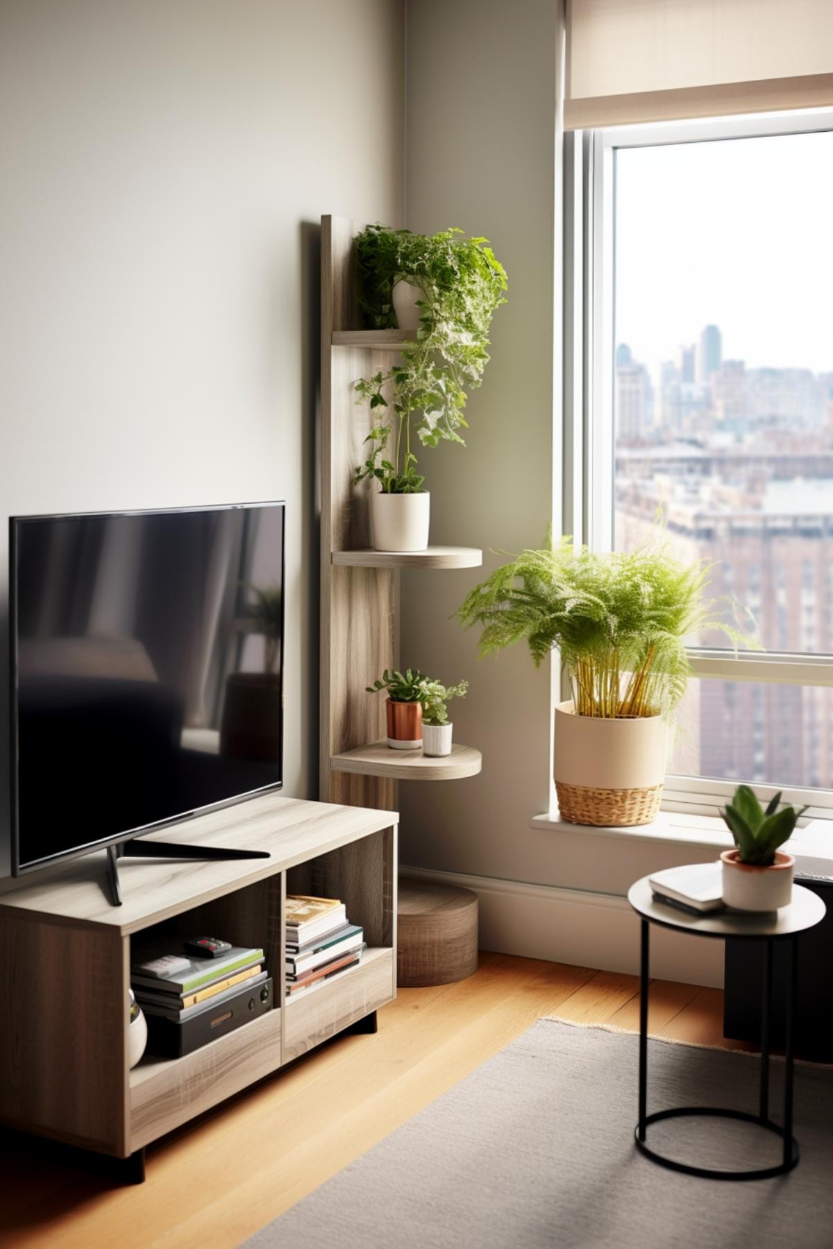 TV and Plant Stand