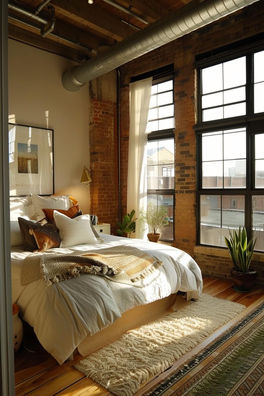 Industrial Loft With Exposed Elements