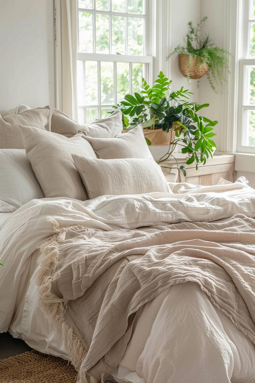 Earthy Tones and Organic Linens