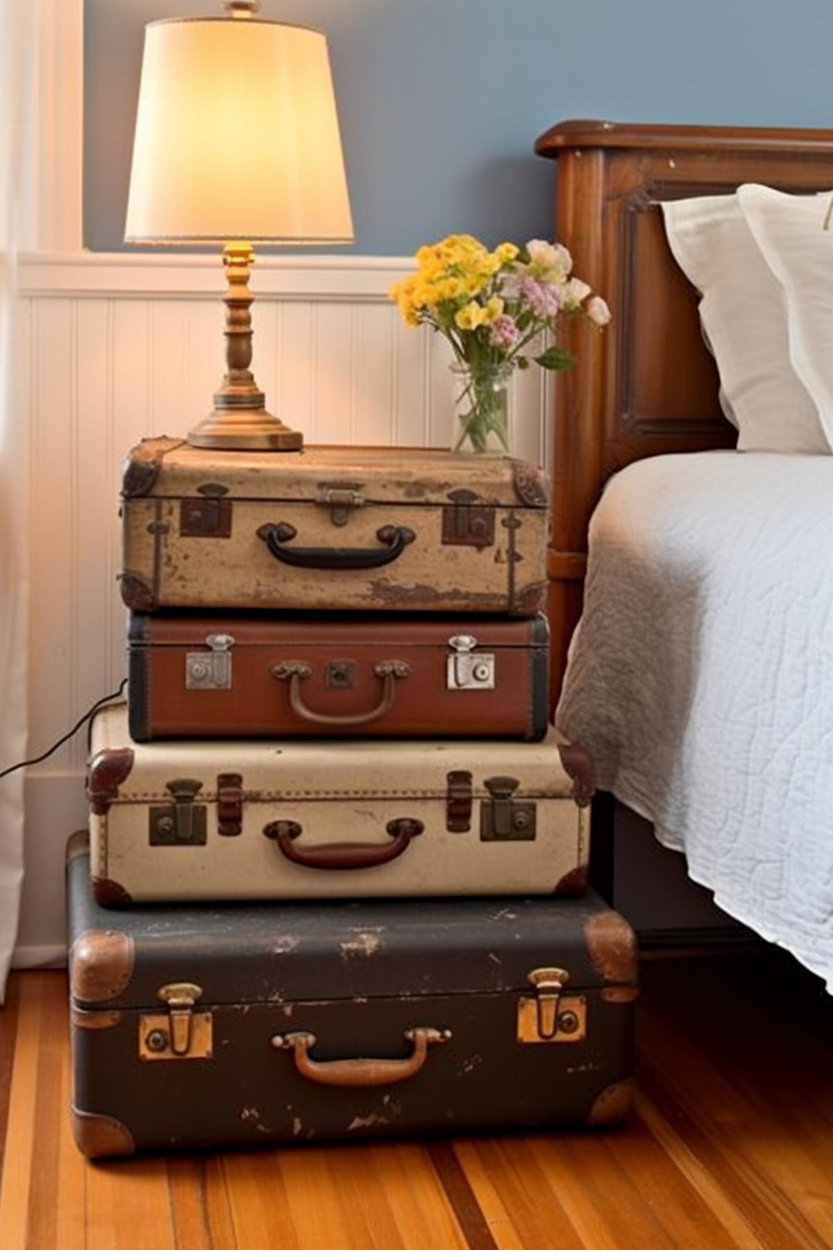 Suitcase Nightstand