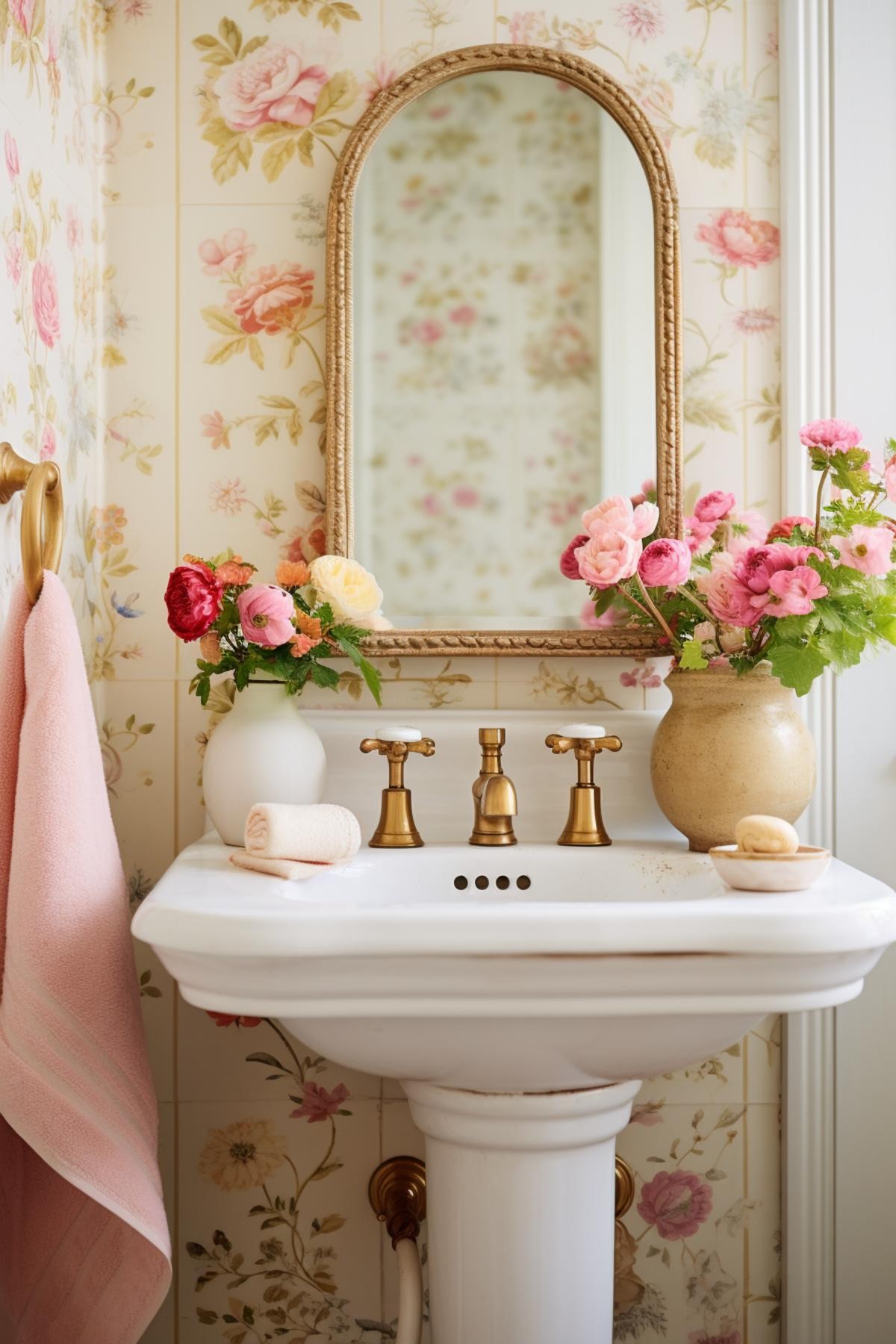 Floral Bathroom