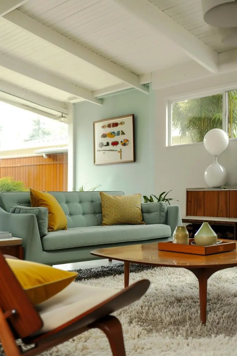 Midcentury Modern Vibes With Retro Furniture and Atomic Age Decor
