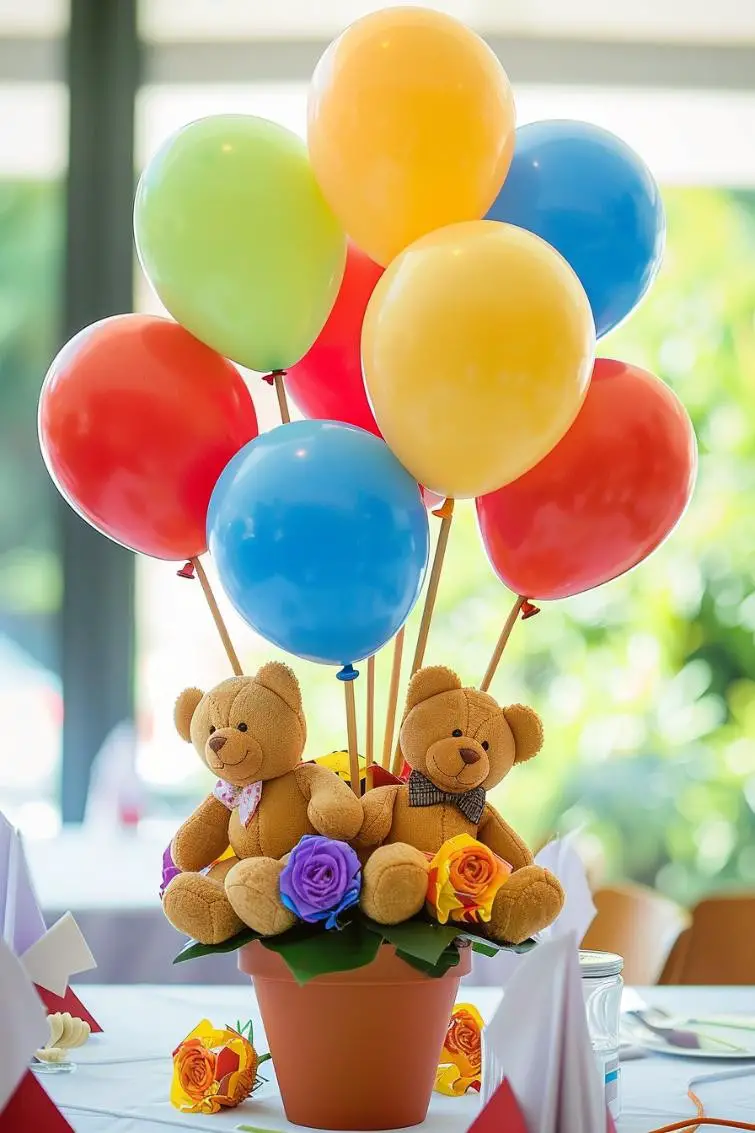 Balloon and Teddy Bear Skewers