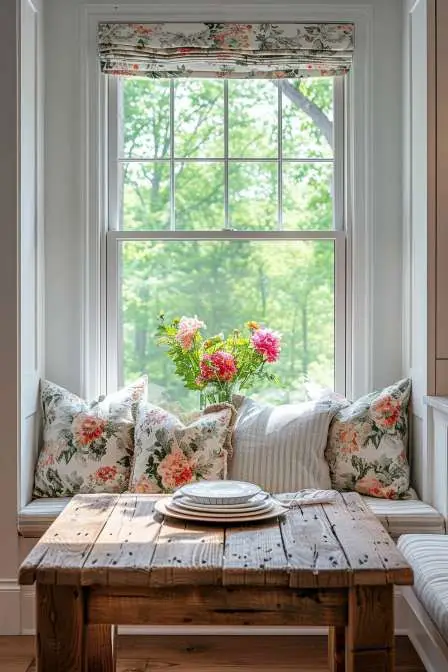 Floral Window Seat