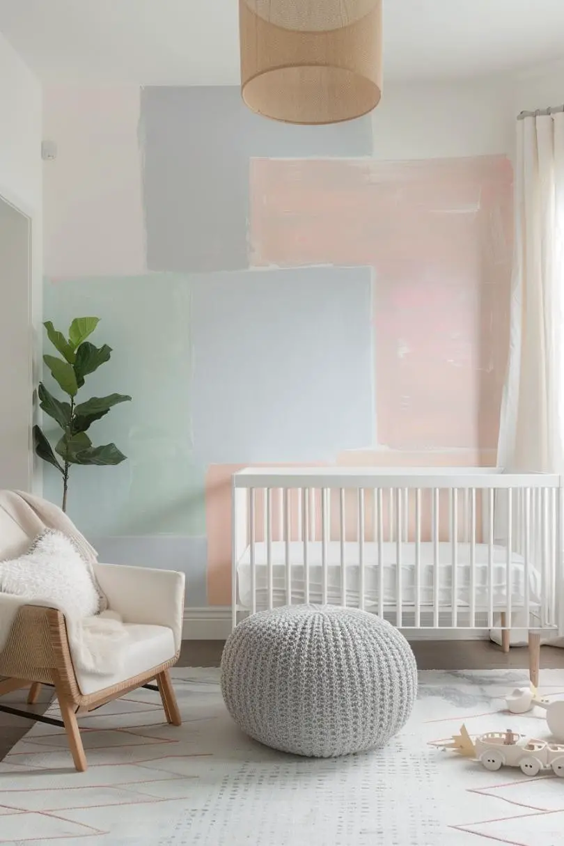 Pastel Squares in a Nursery