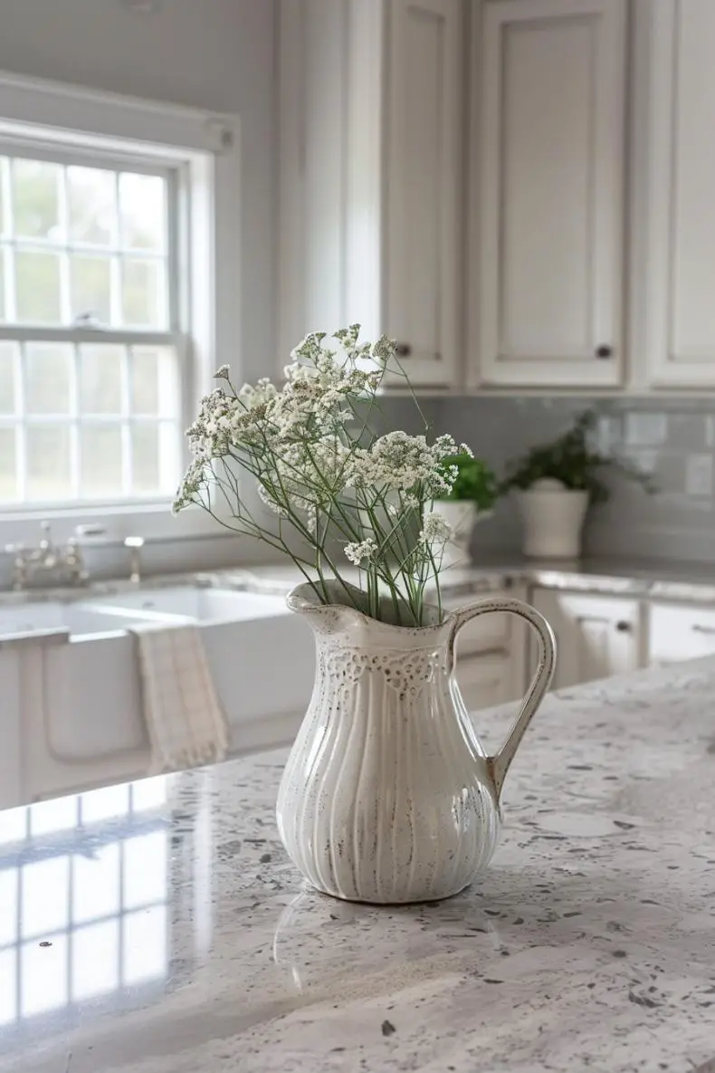 Antique Pitcher in a Timeless Kitchen