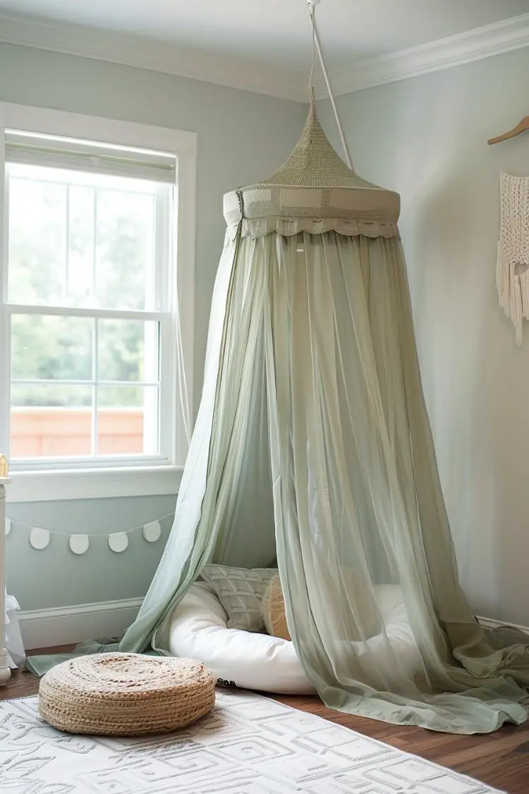 Whimsical Sage Green Canopy