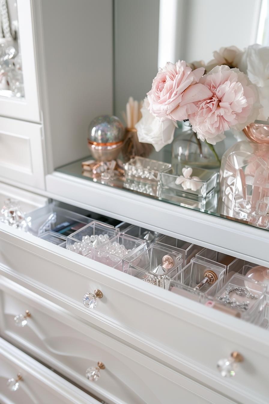 Crystal Dresser Drawer Knobs