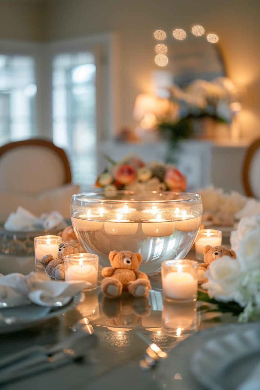 Teddy Bear Floating Candles