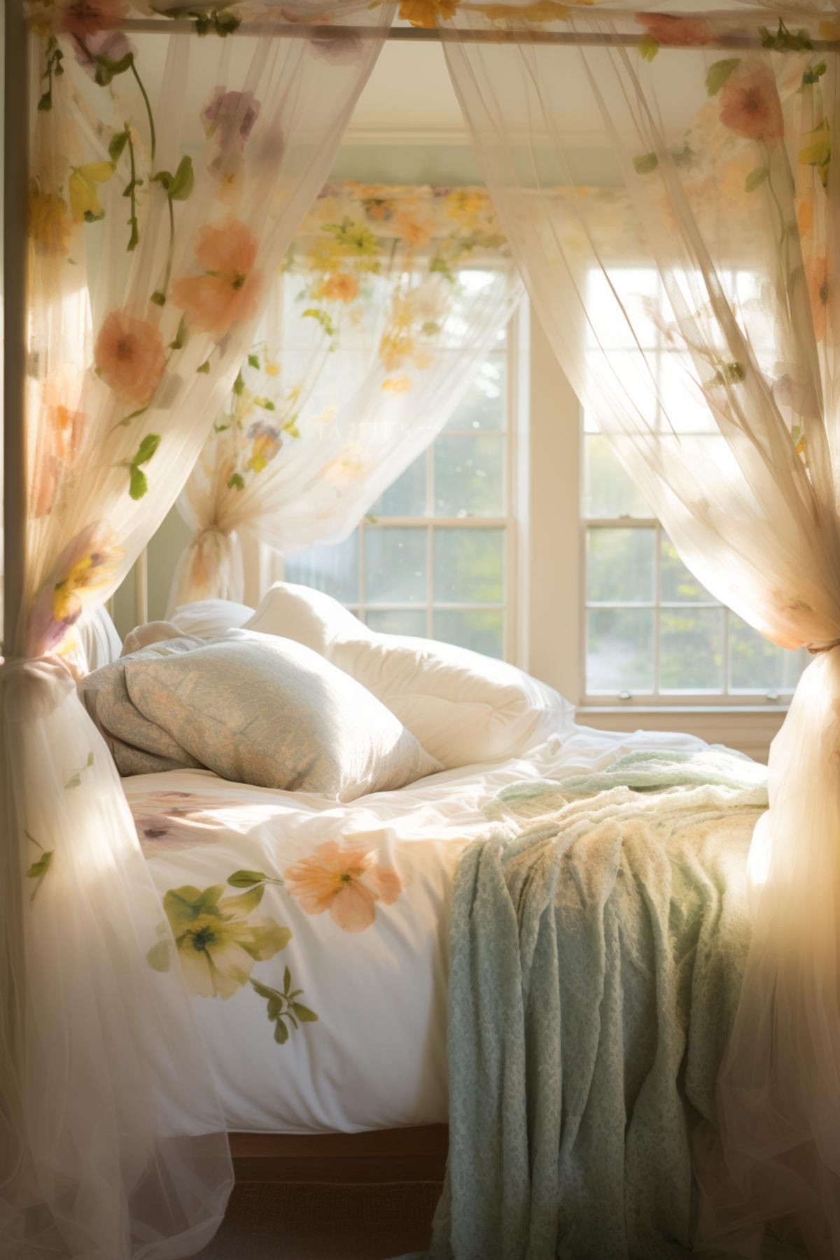 Dreamy Floral Bedroom